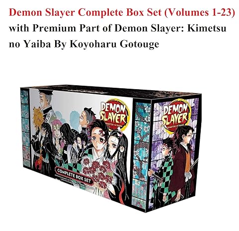 Demon Slayer Manga Box Set (Volumes 1-23) + Exclusive Premium | Kimetsu no Yaiba by Koyoharu Gotouge