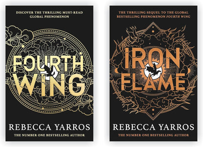 Rebecca Yarros Book Combo Paperback: Fourth Wing & Iron Flame (The Empyrean Series)